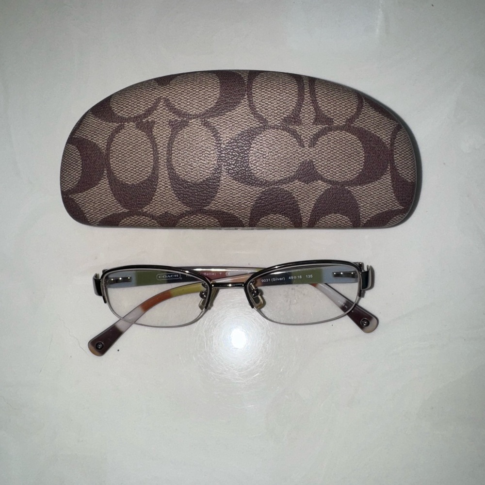 Coach eyeglasses with case